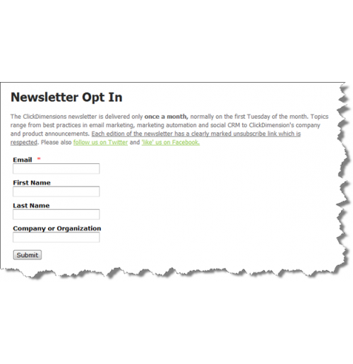 Create sign-up forms to engage with potential customers