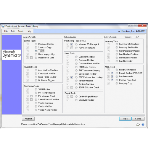 Installation and Configuration of PSTL For Dynamics GP